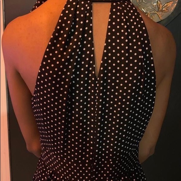 Polka dot high neck dress - Picture 6 of 8